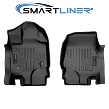 SMARTLINER SmartCoverage Custom Fit Floor Mats 1st Row Set 2015-2021 Ford F-150