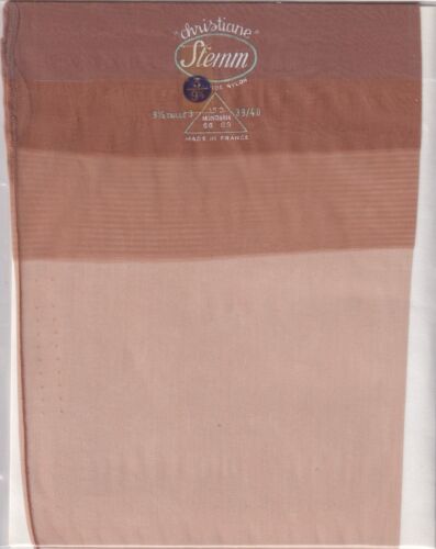 Bas nylon couture Stemm 15 D Châtaigne. Taille 3 - 9½. Fully Fashioned Stockings - Bild 2 von 4