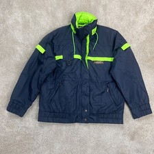 Nevica Womens Ski Jacket Size 36l 10 - 12 Vintage Retro 80s 90s Hooded Festival