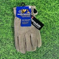 Wells Lamont Cold Weather Durable Cowhide Warm Thinsulate Work Gloves Large