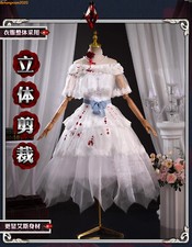Identity V Mary Bloody Queen Cosplay Costumes Women Girl White Dress Halloween