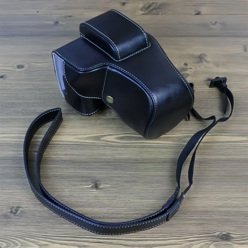 Bolsa para cámara. Funda protectora de cuero. Resistente al desgaste.para Canon EOS R50 EOS R30 Foto 3 de 4