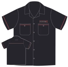 David Carey Dodge American Cars Biker Mechanic Button Down Work Shirt 48240