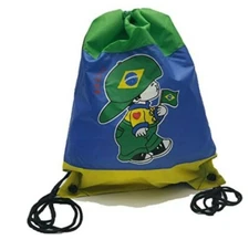 Brasil Brasilian Flag drawstring backpack tote bag cinch sack Handbag Brazil Gym