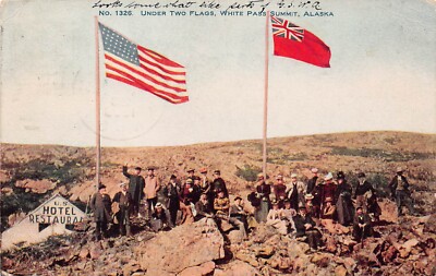 White Pass Summit AK Alaska Scenic Railroad Railway Train RPO Vtg Postcard A31
