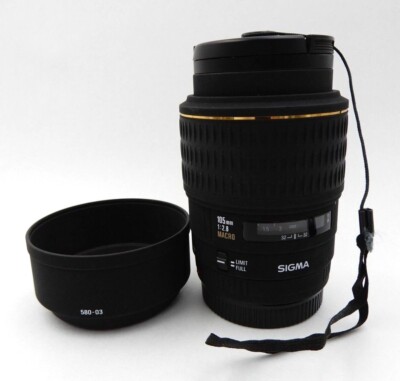 VINTAGE SIGMA 105mm EX f/2.8 MACRO LENS CLOSE UP FOR MINOLTA AF ~ MADE IN JAPAN