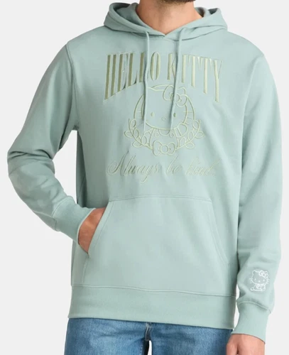 Hello Kitty Embroidered Hoodie Men's S 34-36 Graphic Pullover Sanrio Sweatshirt - Picture 2 of 12