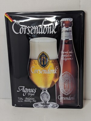 Corsendonk Agnus Tripel Advertising Wall Mounted Beer Sign - 16''Hx12''W
