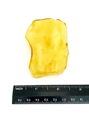 Muestra de ámbar báltico yema de huevo/ caramelo natural - 47,48 g - Imagen 2 de 2