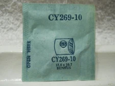 GS CY269-10 Watch Crystal Fit Benrus Golden Halberd Halo - 12.4 x 10.7 mm Repair