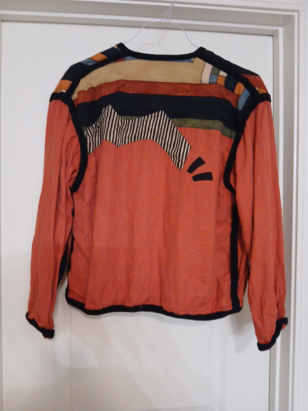 Canvasbacks Jacket Womens Large Patchwork Blazer … - image 2