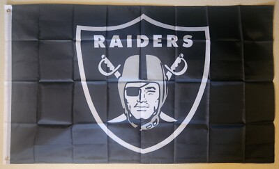 Las Vegas Raiders NFL Football Flag Double Sided Printing  3x5 Feet W/ Grommets 