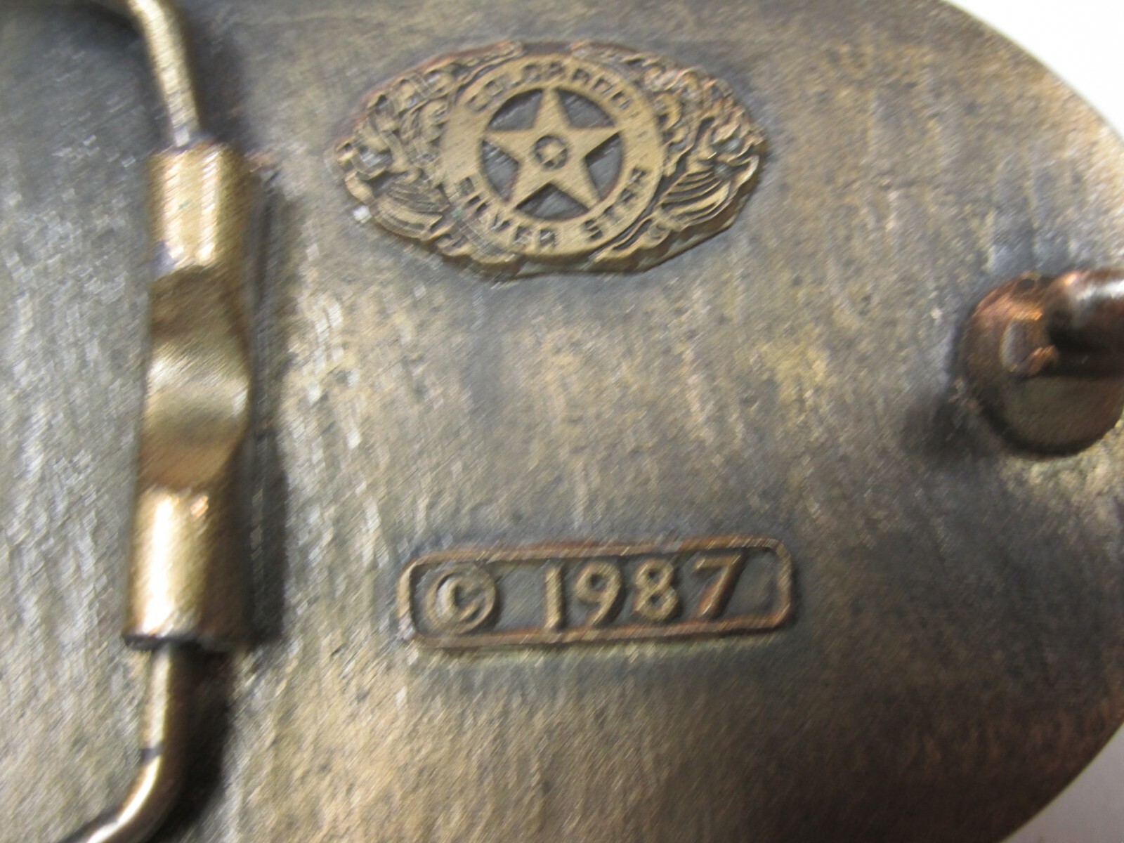 Belt Buckle Thiel Ford Dealer Maquoketa Iowa IA Colorado silver