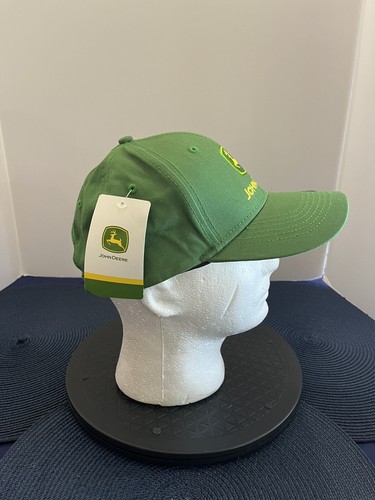 John Deere Green Low Profile Tractor Farm Cap w/Hook and Loop Adjustable Hat NWT - Picture 3 of 5