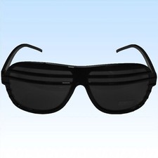 Atzenbrille Schwarz Shutter Shades Atze schwarze Brille Partybrille Nerd