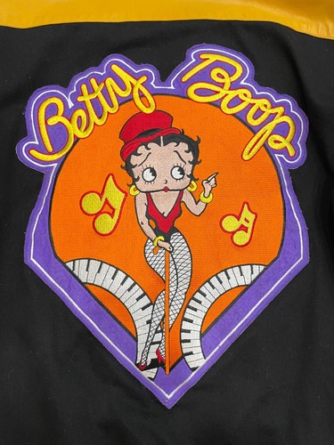 Chaqueta De Colección Betty Boop Cuero Letterman’s Parcheada Jeff Hamilton L Rara - Imagen 14 de 16