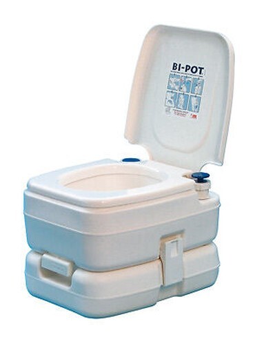 Potti Wc Chimica Portatile Fiamma Bi-Pot 30 11 Litri Water Furgone Camper