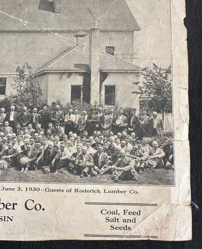 1930 Vintage Photo The Roderick Lumber Co Broadhead WI Monona Farms Juda Milton - Picture 3 of 6
