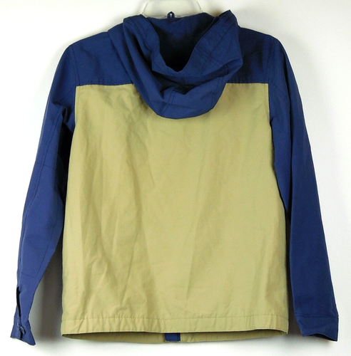 GAP Kids Boys Night Sky Blue & Tan Zip-Front Anorak Jacket w/ Fleece Lining XXL - Picture 2 of 3