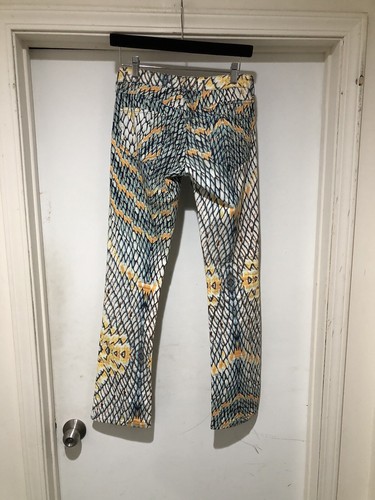 Vintage ROBERTO CAVALLI Pants Trousers Jeans Net Print Size US 26 IT 40 - Picture 2 of 8