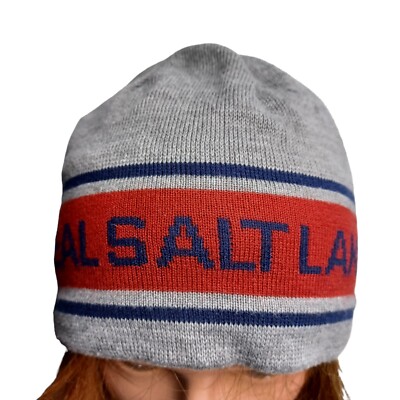 Adidas Real Salt Lake Beanie Winter Knit Hat Skull Cap Gray