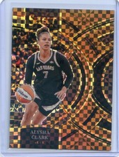 2024 Select WNBA ALYSHA CLARK #102 PREMIER LEVEL BRONZE CHECKER PRIZM /49 ACES