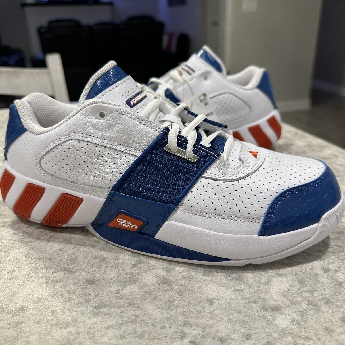 Size 7 - adidas Gil Zero Restomod White Blue Orange Gilbert  display picture 1