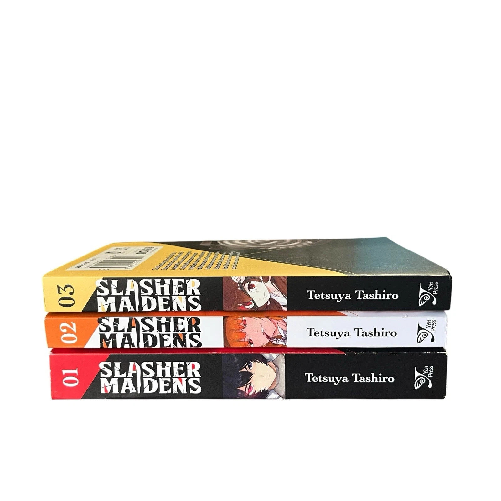 Slasher Maidens 1-3 English Manga Lot Yen Press Tetsuya Tashiro Softcover cover