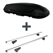 Dachbox Thule Force 3 L Sport + Dachträger Menabo für Audi A4 Avant Typ 8K/B8 NP