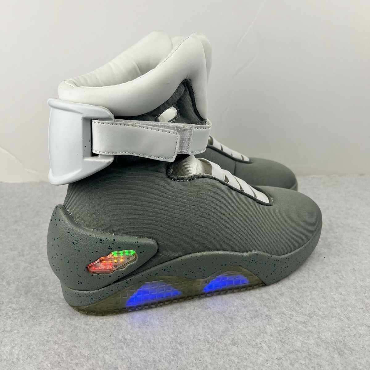 Back to the Future II Light-Up Sneakers Size Gray Universal
