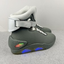 Back to the Future II Light-Up Sneakers Size 7 Gray Universal Studios USB LED