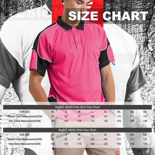 Mens Panel Polo Shirt with chest pocket, Shor Sleeve Black Blue Green Grey - Picture 60 of 111