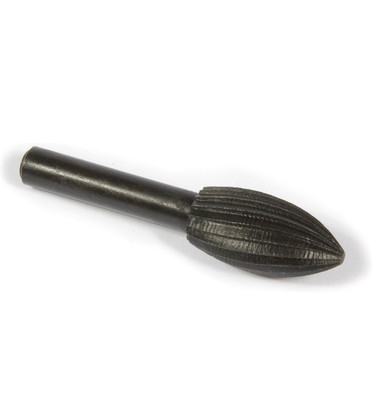 Forney Industries 60071 1'' x 1/2'' x 1/4'' Conical Rotary File with Rounded End
