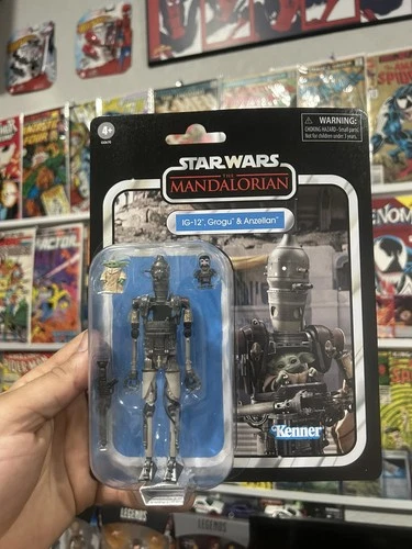 2025 STAR WARS Vintage Collection Mandalorian IG-12 Grogu Anzellan Figures
