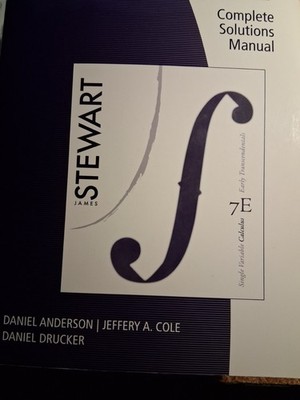 Complete Solutions Manual for Single - Paperback, by Stewart - PAPERBACK