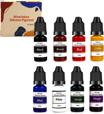 8 Colors Silicone Rubber Pigment Liquid Silicone Coloring Dye for Silicone Mo...