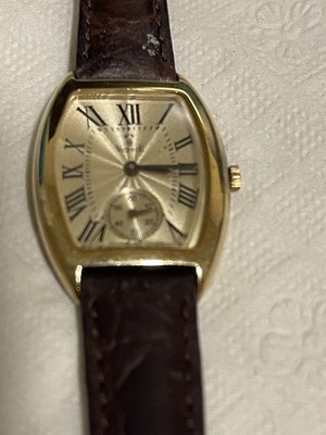 14k Gold Vicence Ladies Tonneau Barrel Case Watch, Not Working(Parts And Gold)
