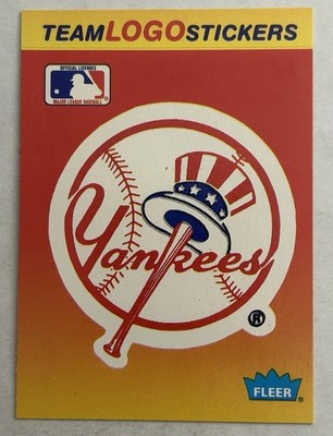 1991 Fleer Team Sticker Insert New York Yankees #NNO Top 10 H11