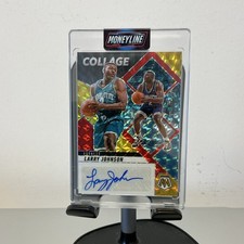 2024-25 Panini Mosaic Collage Larry Johnson Auto #CAM-LRY Charlotte Hornets