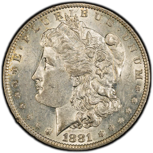 1881-O Morgan Silver Dollar - PCGS GOLD SHIELD AU55 - TONED BETTER DATE!