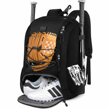 MATEIN Baseball Backpack Softball Bat Bag Hold Bat, Mitten, Helmet, and Cleats