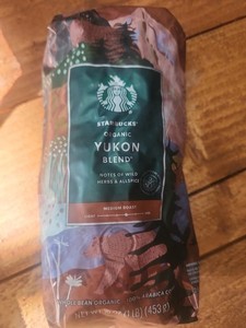 Starbucks Organic Yukon Blend Coffee Beans 1lb (16oz) Bag