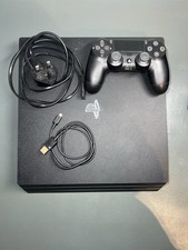 Sony PlayStation PS4 Pro 1TB Jet Black Console with Controller and Power Cable