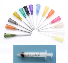 5ml Syringes+Blunt Needle 14-27G X 55mm Dispensing Glue Ink Arts Crafts Refill