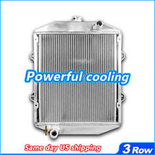 Aluminum Radiator For John Deere 1050 Compact Tractor Oe# Ch13963 & Ch18416 3row