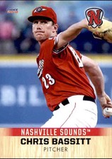 2018 Nashville Sounds Choice #10 Chris Bassitt Toledo Curtice Ohio Baseball Card