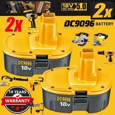  2-PACK 18V For Dewalt 18 VOLT XRP DC9096 DC9098 NiMH Battery NEW DW9096 4.8Ah