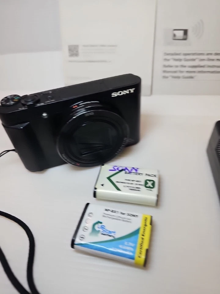 Sony Cybershot DSC-HX80 18.2MP 30X Zoom Digital Camera Wifi 2 Batteries - Image 2 of 4