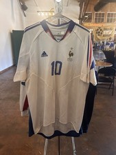 Adidas France 2004 Men’s Away Zidane #10 Soccer Jersey Size L