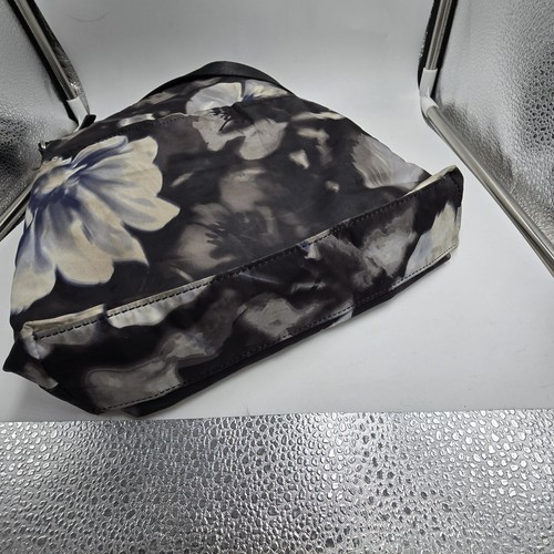 TUMI Voyageur Crossbody Floral Purse Bag Blue Black Pockets Zippers Adjustable - Picture 14 of 18
